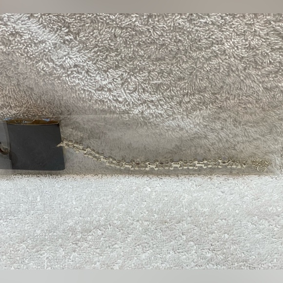 NIP Sparkly Silver Tone Clear & Royal Blue Rhinestone Bracelet - Picture 5 of 9